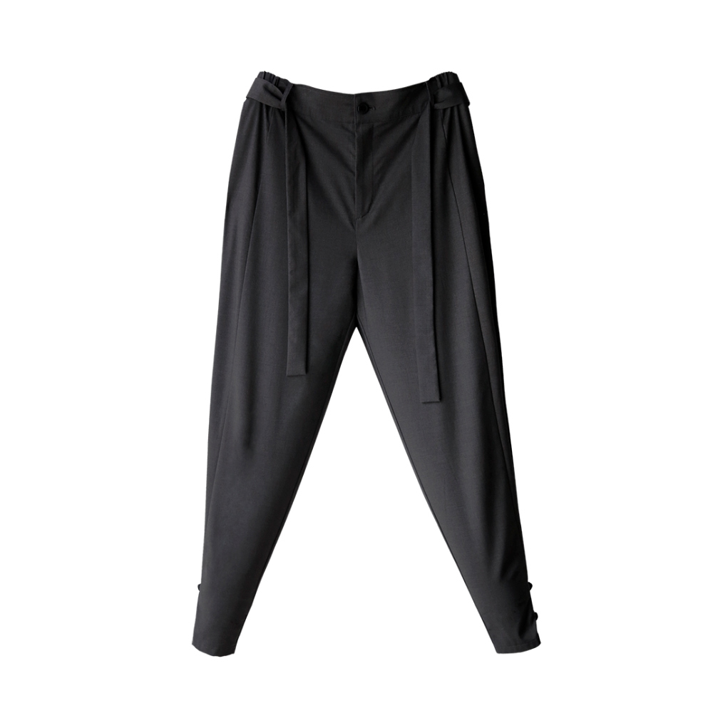 suspenders skirt/pants grey color image-S3L4