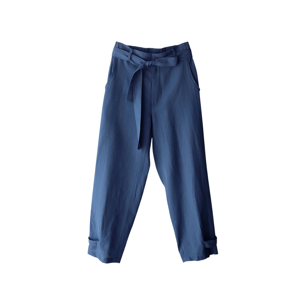 Pants navy blue color image-S9L7